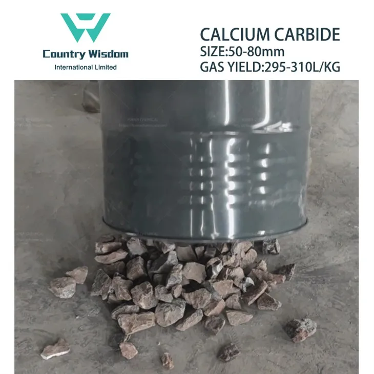 Calcium Carbide Chemical Industry Grade 50-80mm 295L/Kg Acetylene Gas