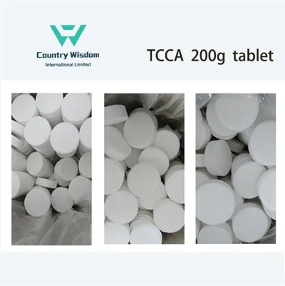 TCCA 200g 염소 정제, 발포성 속해성 살균 정제