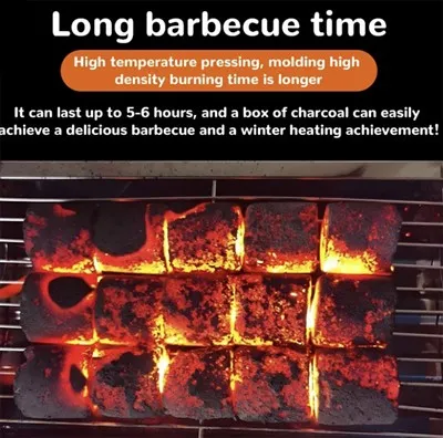 나무 숯 바베큐용 친환경 천연 연기 없는 고품질 대나무 숯